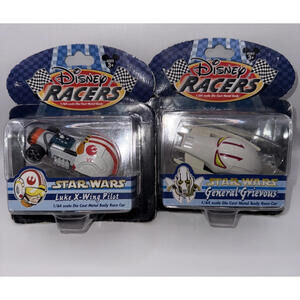 Disney Racers Race Cars Star Wars Luke X-Wing Pilot General Grievous Bundle